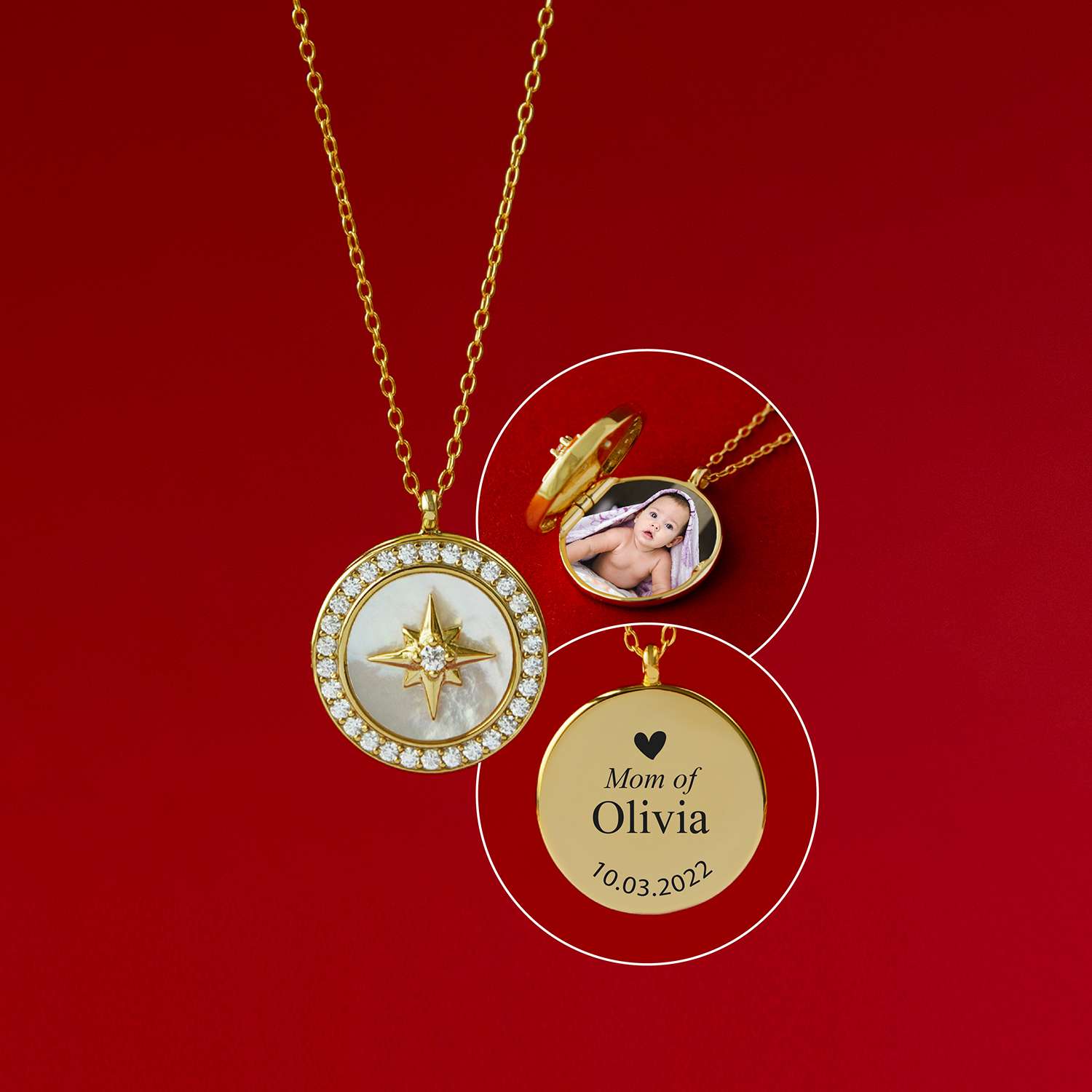 LUNA LOCKET | Happy Parents | Sterling Silver - MILA CANTES