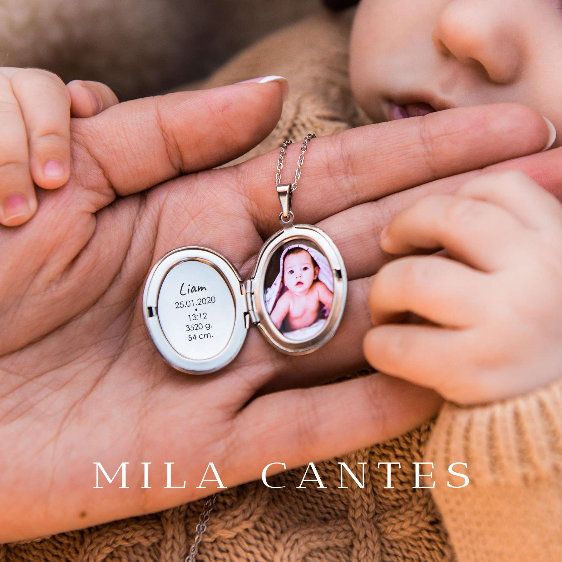 OVAL LOCKET | Mom And Baby - MILA CANTES
